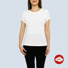 PLAYERA PARA SUBLIMAR DAMA 100% POLIESTER 2XL BLANCO