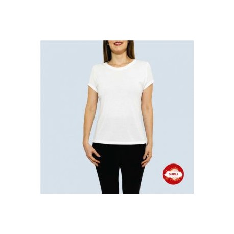 PLAYERA PARA SUBLIMAR DAMA 100% POLIESTER 2XL BLANCO